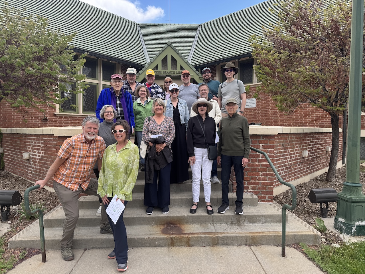 Decker Branch Library and Walk Participants